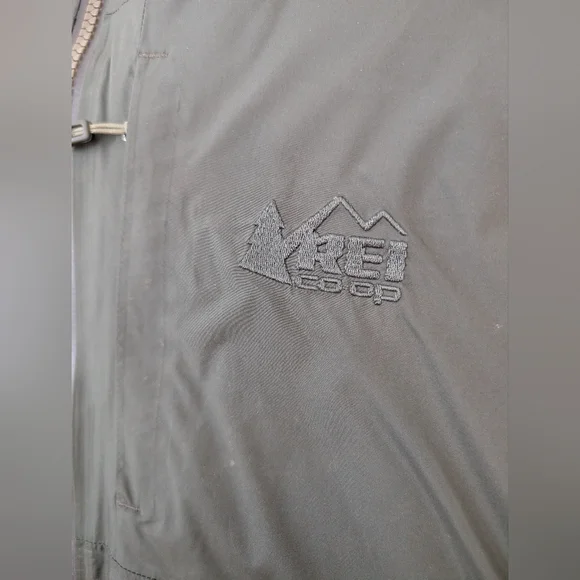 Rei Men's 850 Down Stormhenge Green Winter Hiking Jacket - Picture 2 of 11